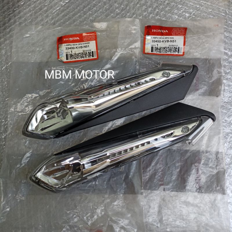 LAMPU SEIN SEN KANAN KIRI HONDA VARIO TECHNO 110 KARBU CARBU LAMA ORI AHM 33400-KVB-N51 33450-KVB-N5