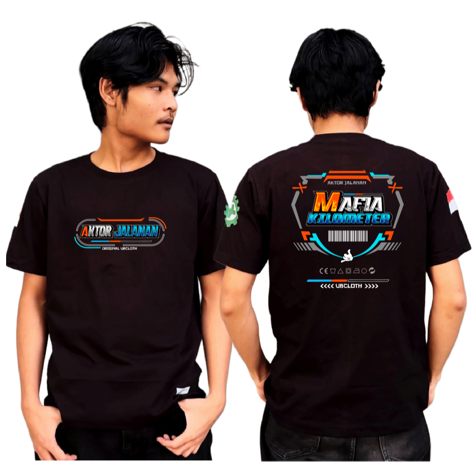 Kaos Mafia Kilometer Aktor Jalanan Baju Driver Bahan Tebal Cotton Combed 24s