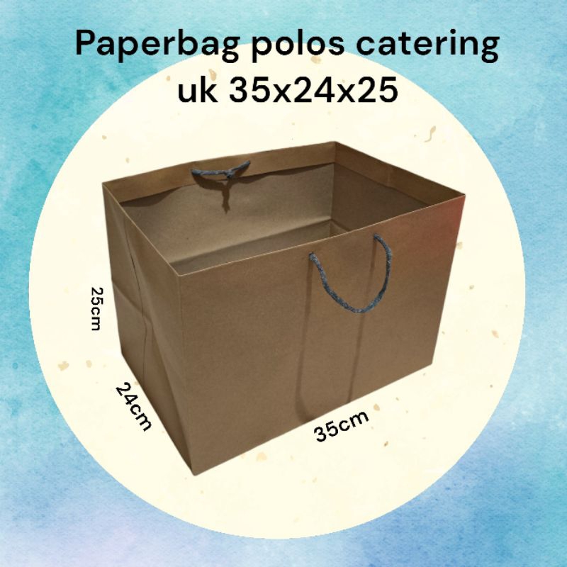 

Paperbag catering polos uk 35x24x25 (isi 12pcs).