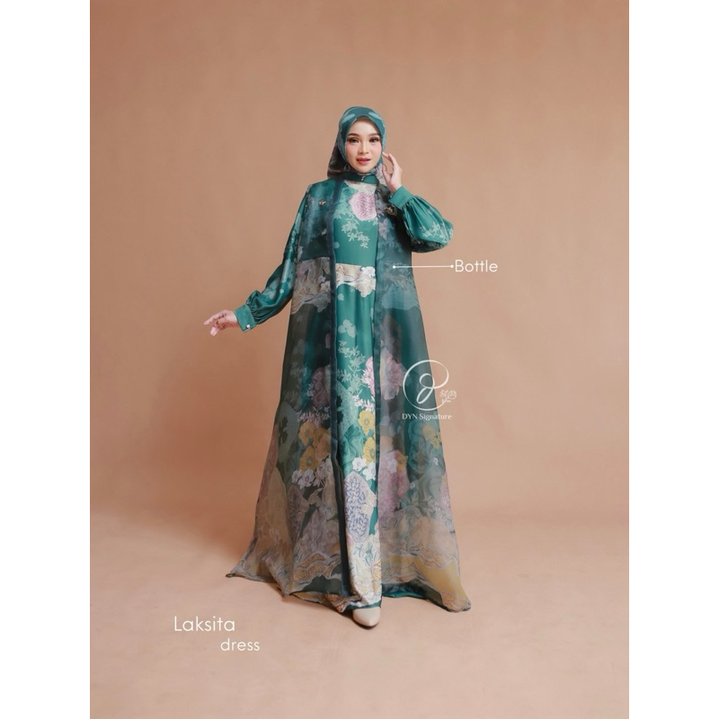 DYN laksita Dress dyn clothingline/ dyn signature premium silk