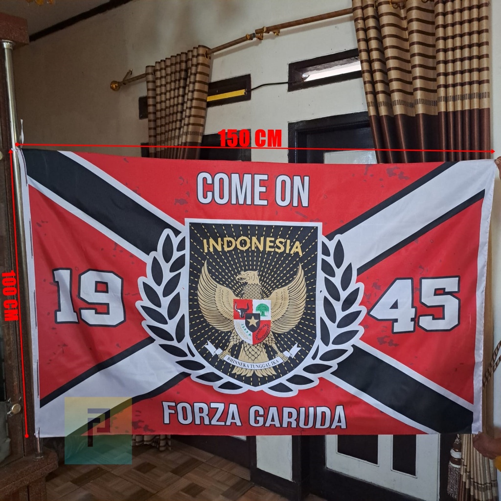 BENDERA ULTRAS FORZA GARUDA / BENDERA TIMNAS INDONESIA MURAH