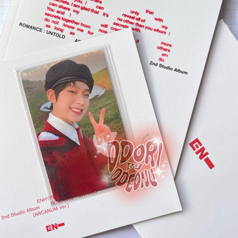 PHOTOCARD SUNOO ENHYPEN DAWN BARET PEACE / PC SUNOO BERET BARET