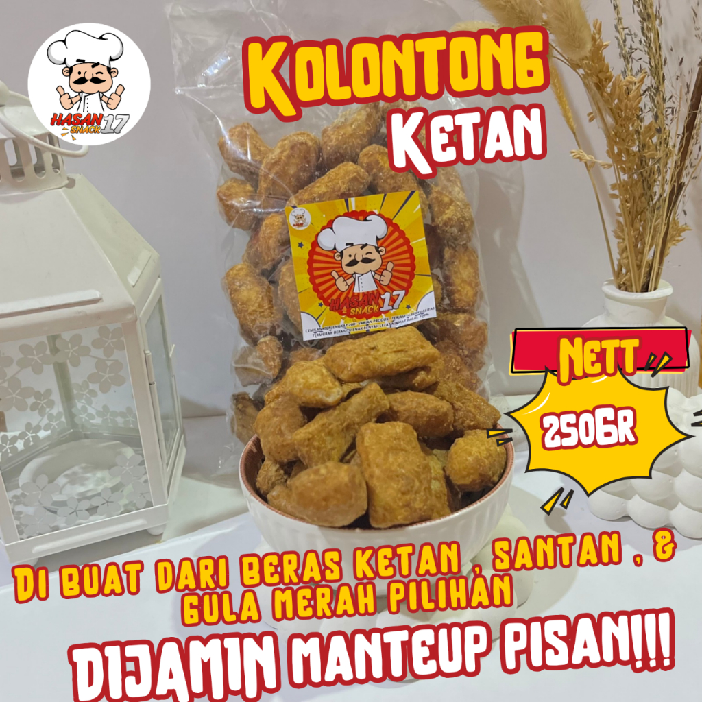 

KOLONTONG KETAN 250 GRAM / GRATIS ONGKIR BISA COD/ SUPER RENYAH KRIUK ENAK LEZAT / CEMILAN SNACK / MAKANAN RINGAN / HASAN SNACK 17