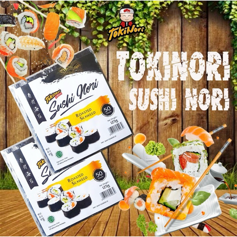 

Tokinori Sushi Nori isi 50 lembar | Seaweed | Rumput Laut