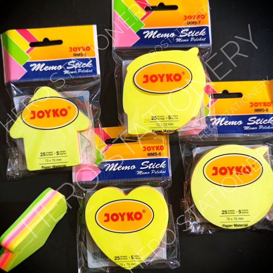 

STYLISH memo stick sticky note 5 warna love hati daun leaf panah balon pesan MMS5 MMS6 MMS7 MMS8