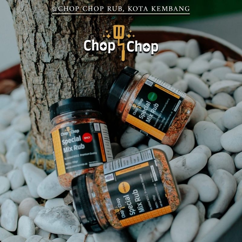 ChopChop Rub Special Mix, Bumbu Marinasi Serbaguna, Rendah Kalori.