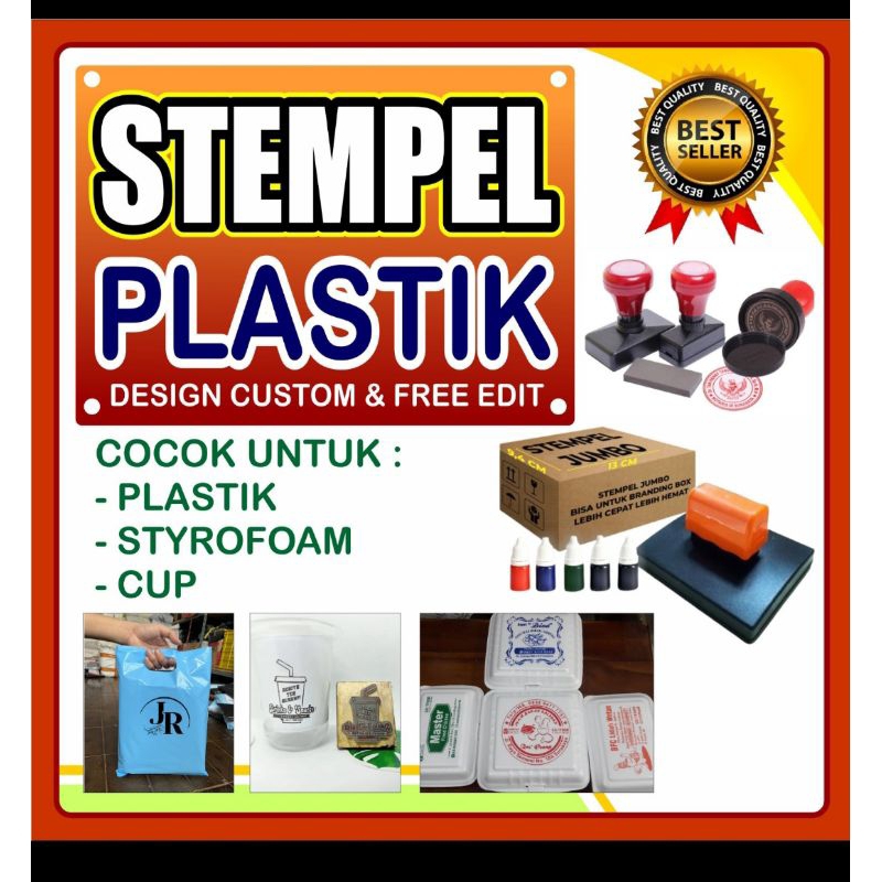 

stempel cup - Stempel plastik free tinta