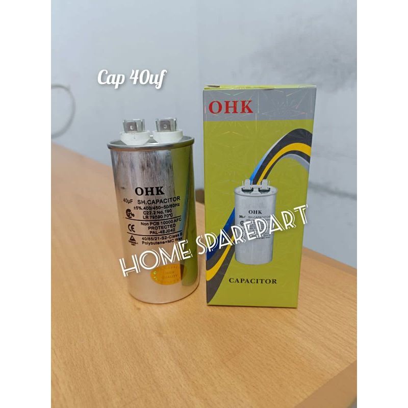 CAPASITOR / KAPASITOR AC 40UF BERKUALITAS ORI OHK JAPAN QUALITY