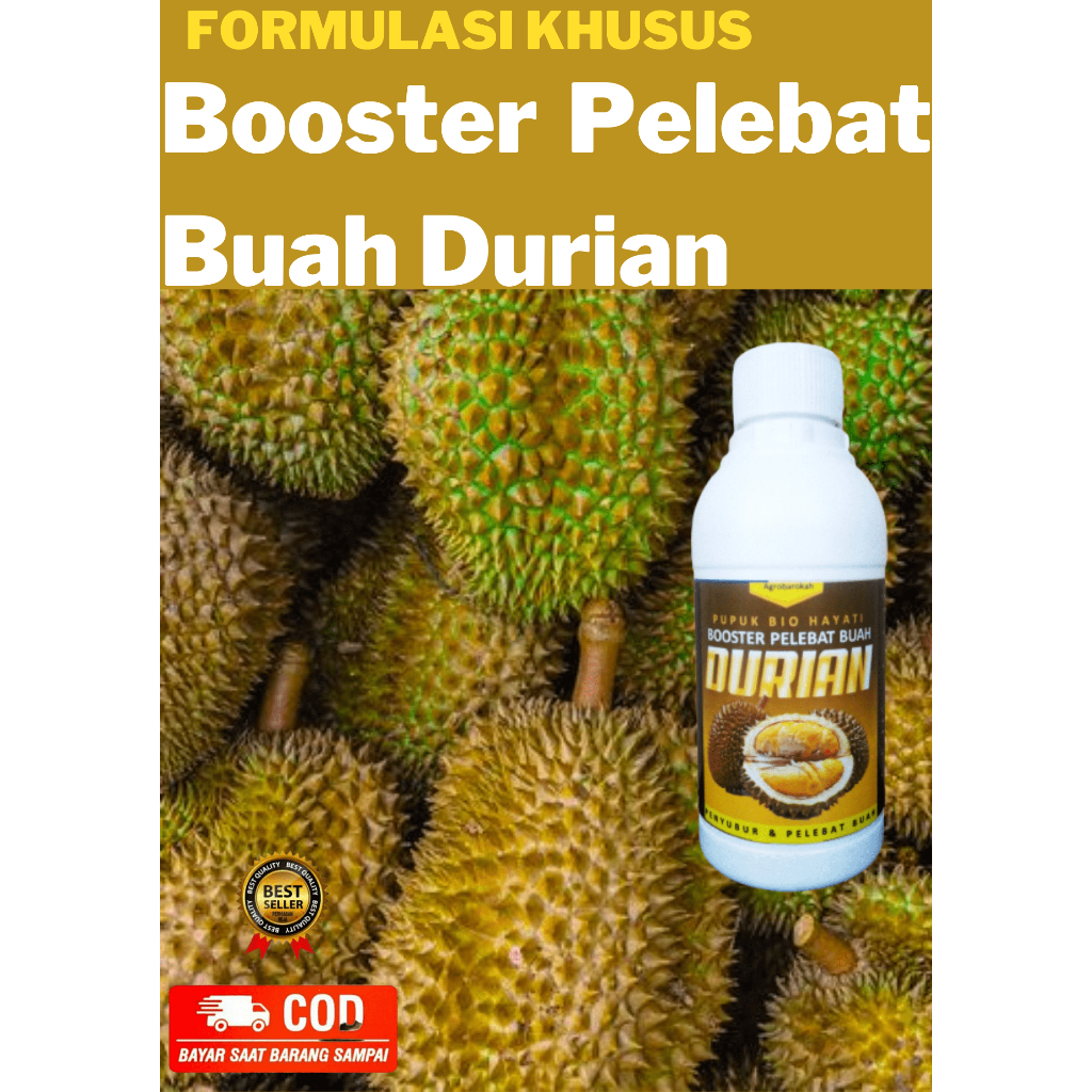 Pupuk Booster Pelebat Buah Durian Organik / Pupuk Durian Pemacu dan Pelebat Buah Durian Perangsang