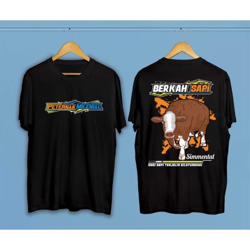 KAOS DISTRO PETERNAK MILENIAL BERKAH SAPI