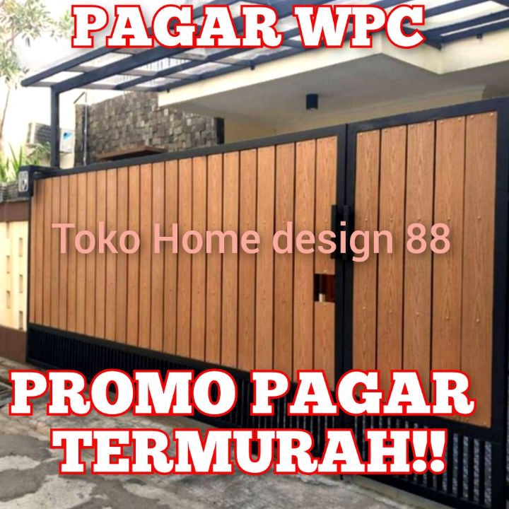 pagar kayu wpc pagar rumah pagar wpc