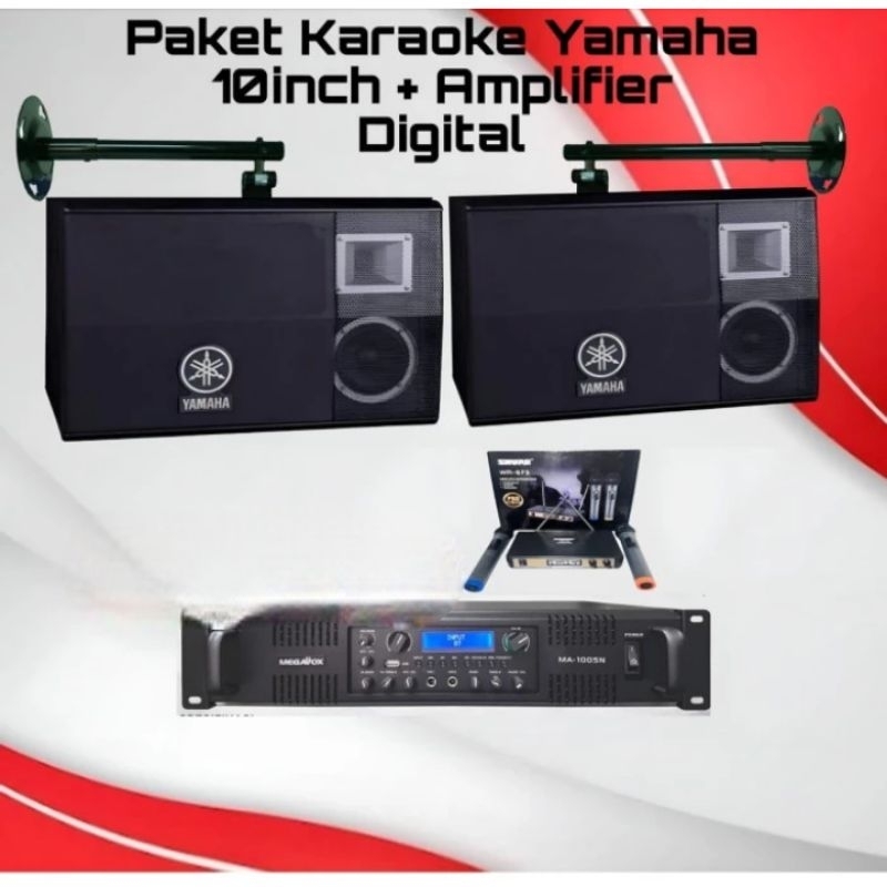 PAKET SOUNDSYSTEN KARAOKE YAMAHA 10 in ORYGINAL + POWER AMPLIFIER