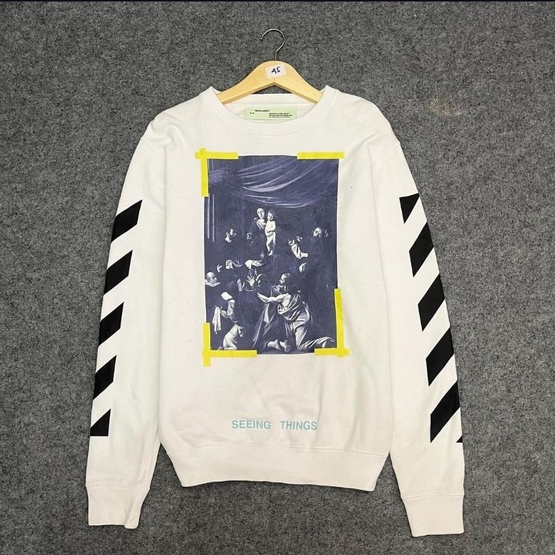 Crewneck Off White Seeing Thing Caravaggio Stripes