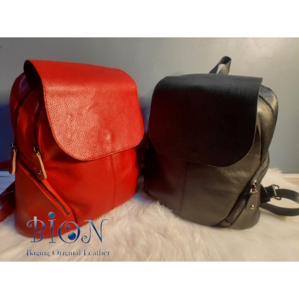 BION LEATHER BNR005  Ransel Wanita Kulit Sapi Asli Leather