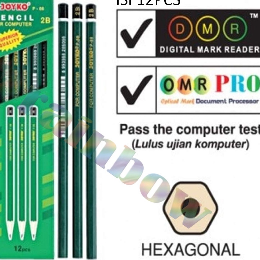 

CASHBACK LANGSUNG Pensil 2B P88 Hijau 12Pcs Pensil Komputer Pensil UN Pensil Ujian Pensil Murah