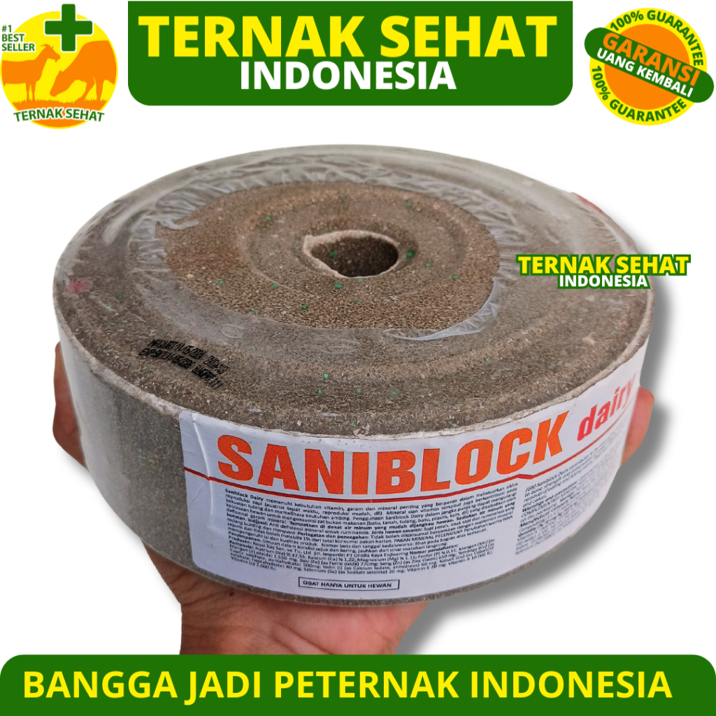 MINERAL BLOK SANIBLOCK DAIRY 2 KG - MINERAL BLOK KAMBING PERAH - MINERAL BLOK SAPI PERAH - MINERAL B