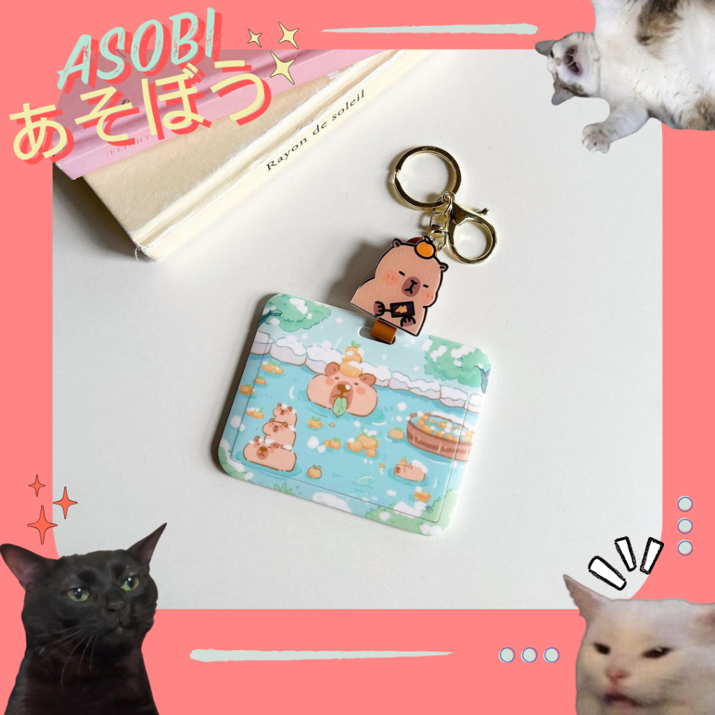 

ASOBI CARD HOLDER ID / NAME TAG / ID CARD CAPYBARA LUCU VIRAL BISA DITARIK RB9