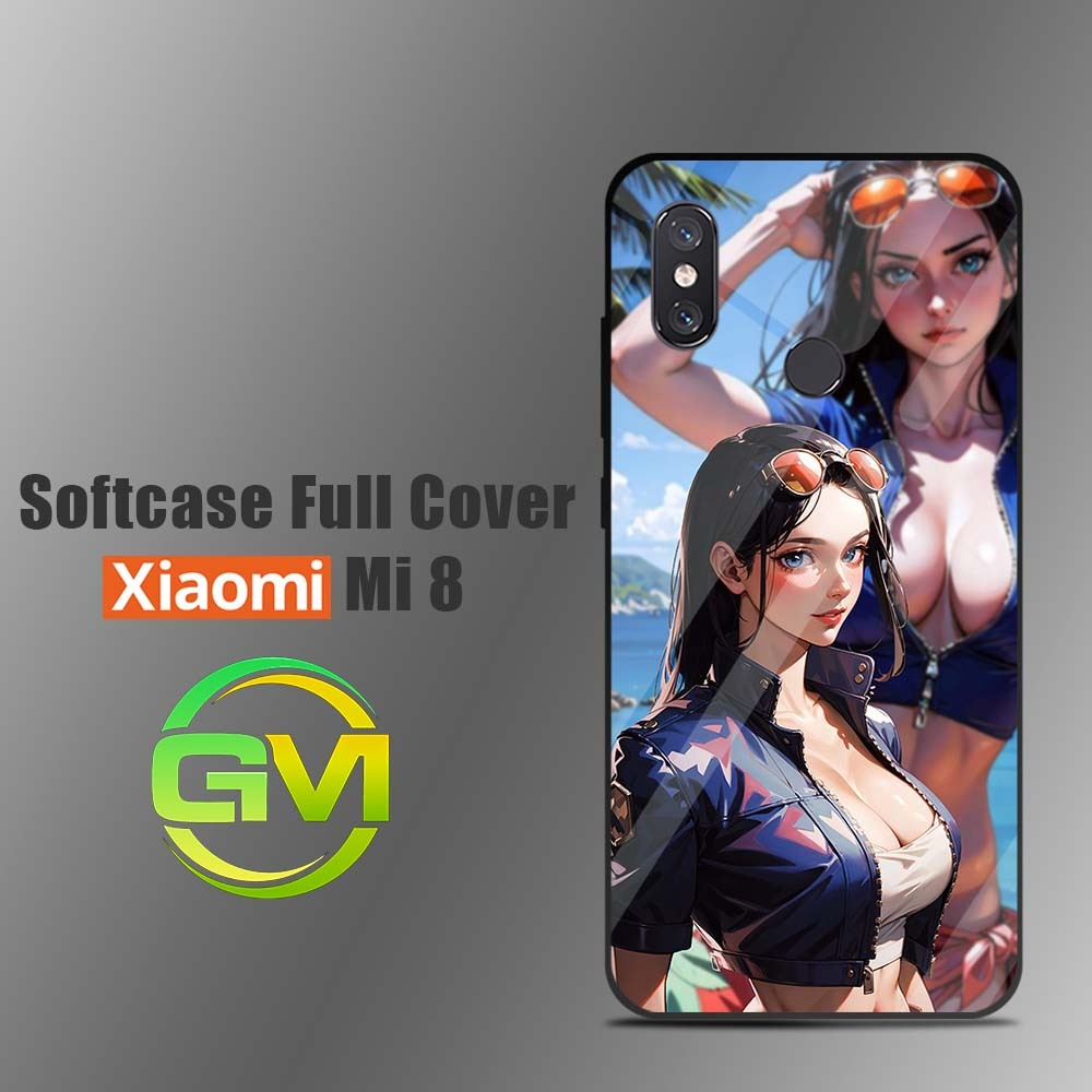 Softcase Kilau Xiaomi Mi 8 | Mi 8LITE |GM70| MI 8 Lite Pelindung Hp Cover Silikon Silicon Green Mark