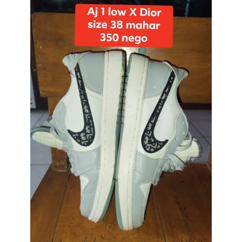 Aj 1 low x Dior size 38 second