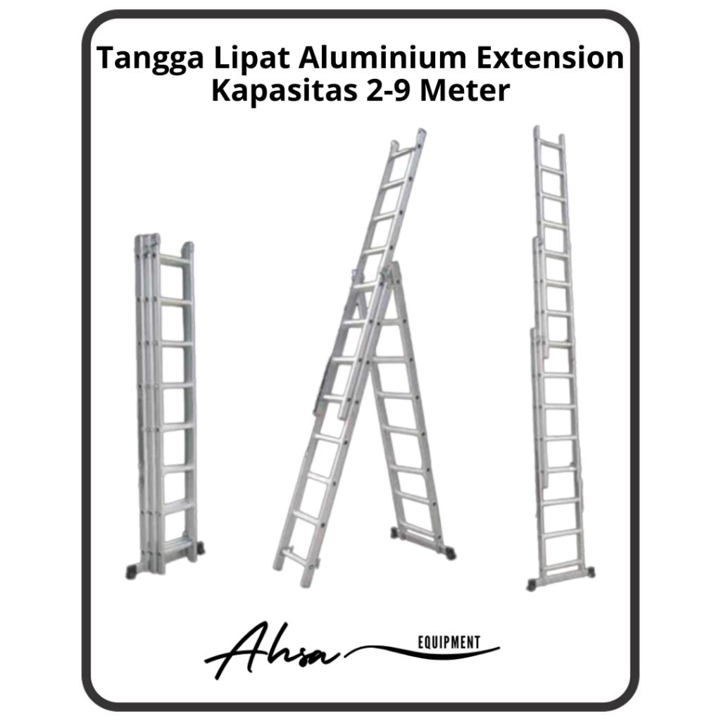 Tangga extension alumunium tangga lipat tangga dalton 2-9 meter