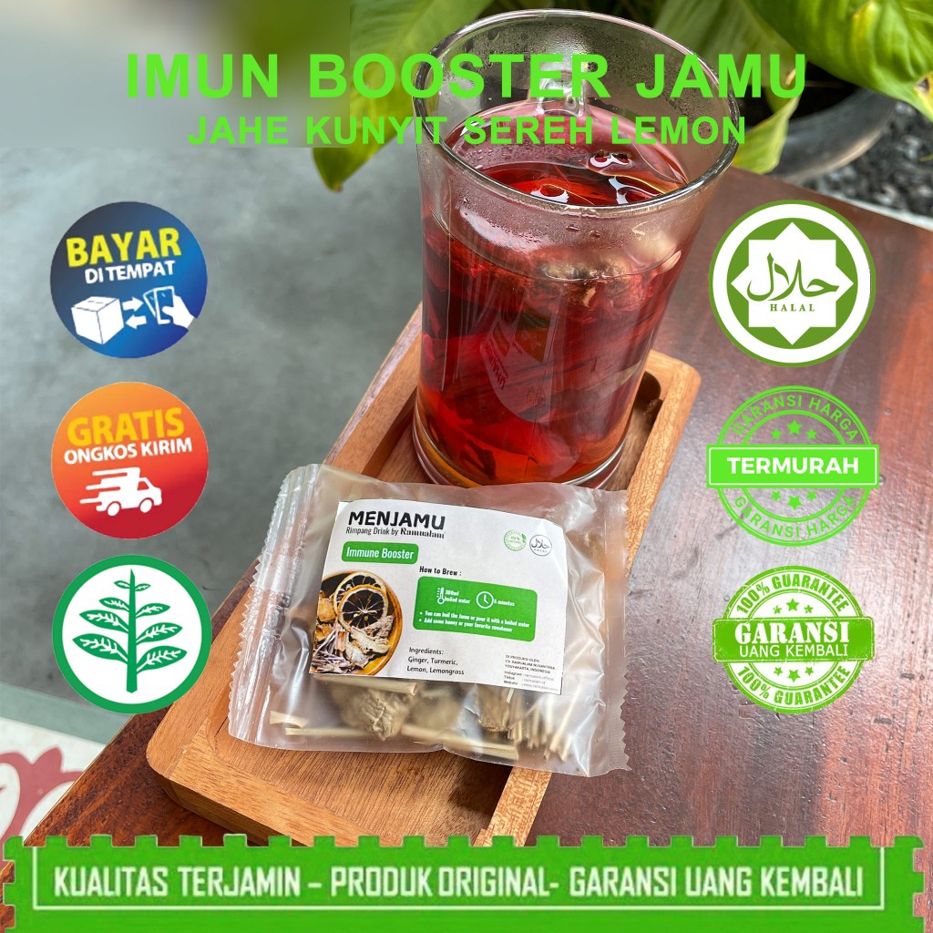 

Ramualam Wedang Jahe Kunyit Sereh Lemon - Untuk Imun Booster Menjaga Daya Tahan Tubuh