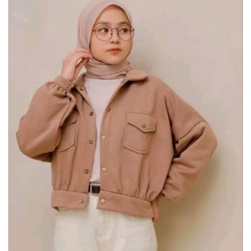 Jacket wanita Korea remaja tebal premium kekinian