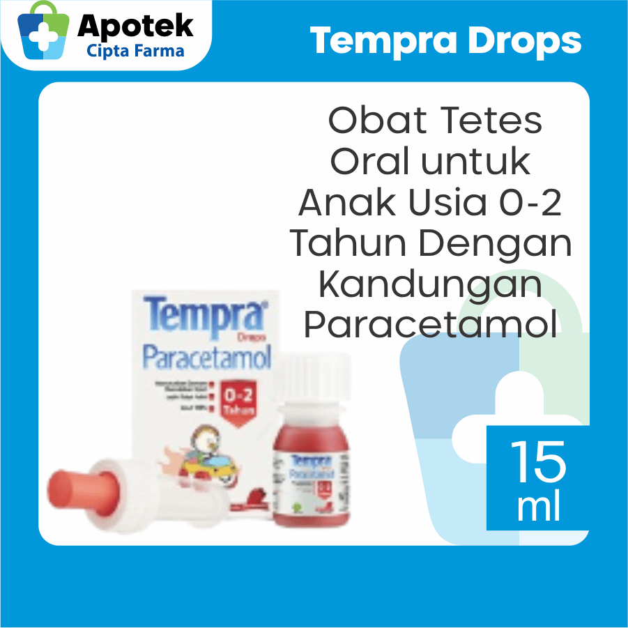 Tempra Drops Bayi 0-2 Tahun Paracetamol Parasetamol Obat Tempra Obat Demam Bayi Penurun Panas dan Pe