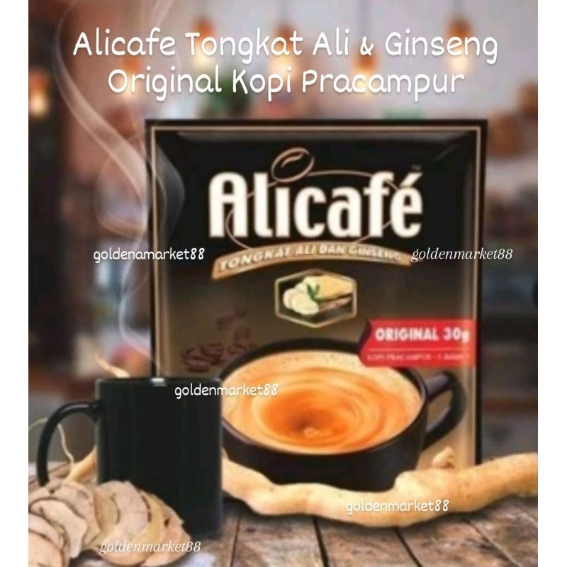 

600G ALICAFE TONGKAT ALI & GINSENG KOPI PRACAMPUR ALICAFE COFFEE TONGKAT ALI GINSENG 600GR