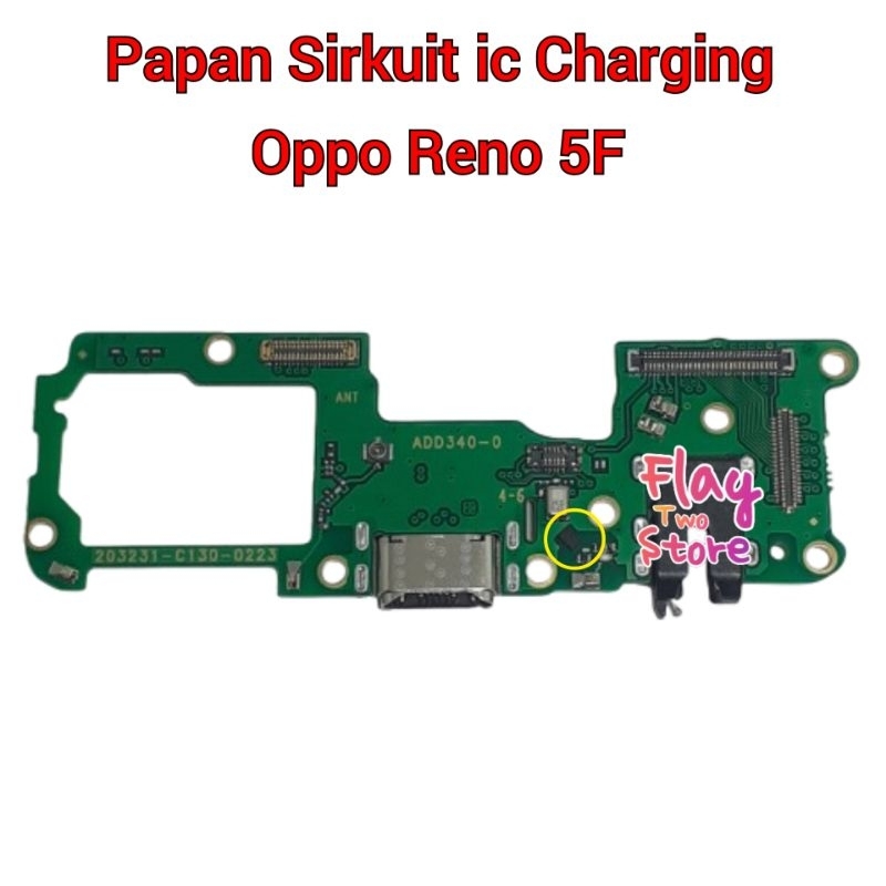 papan Sirkuit ic Charging Oppo Reno 5F Ori Pcb Board Konektor Cas Charger