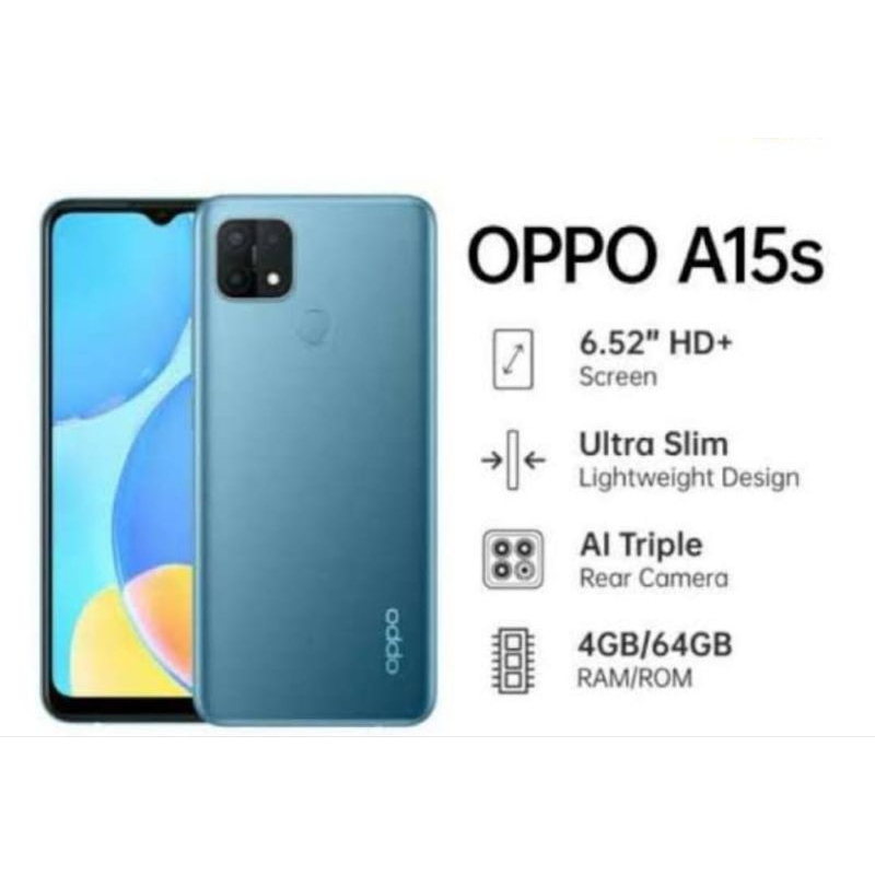 OPPO A15S RAM 4/64GB ORIGINAL GARANSI RESMI