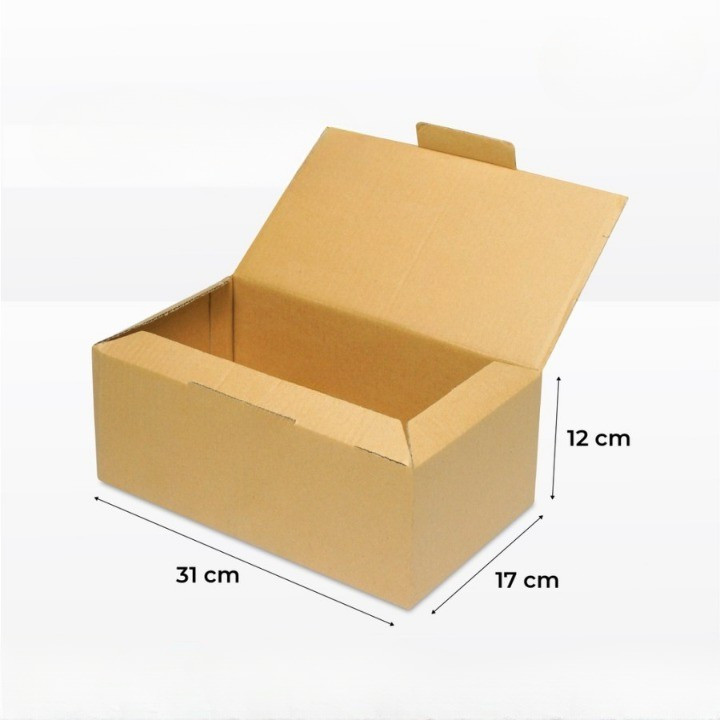 

5 Pcs Kardus Packing Sepatu 31x17x12 Cm Box Hampers Ulang Tahun Kotak Kemasan Baju Tas Sekolah