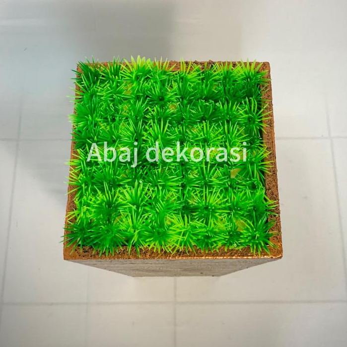 Pot bunga tinggi 25cm plastik aesthetic tamanan hias ruang tamu vas kayu dekorasi perlengkapan rumah