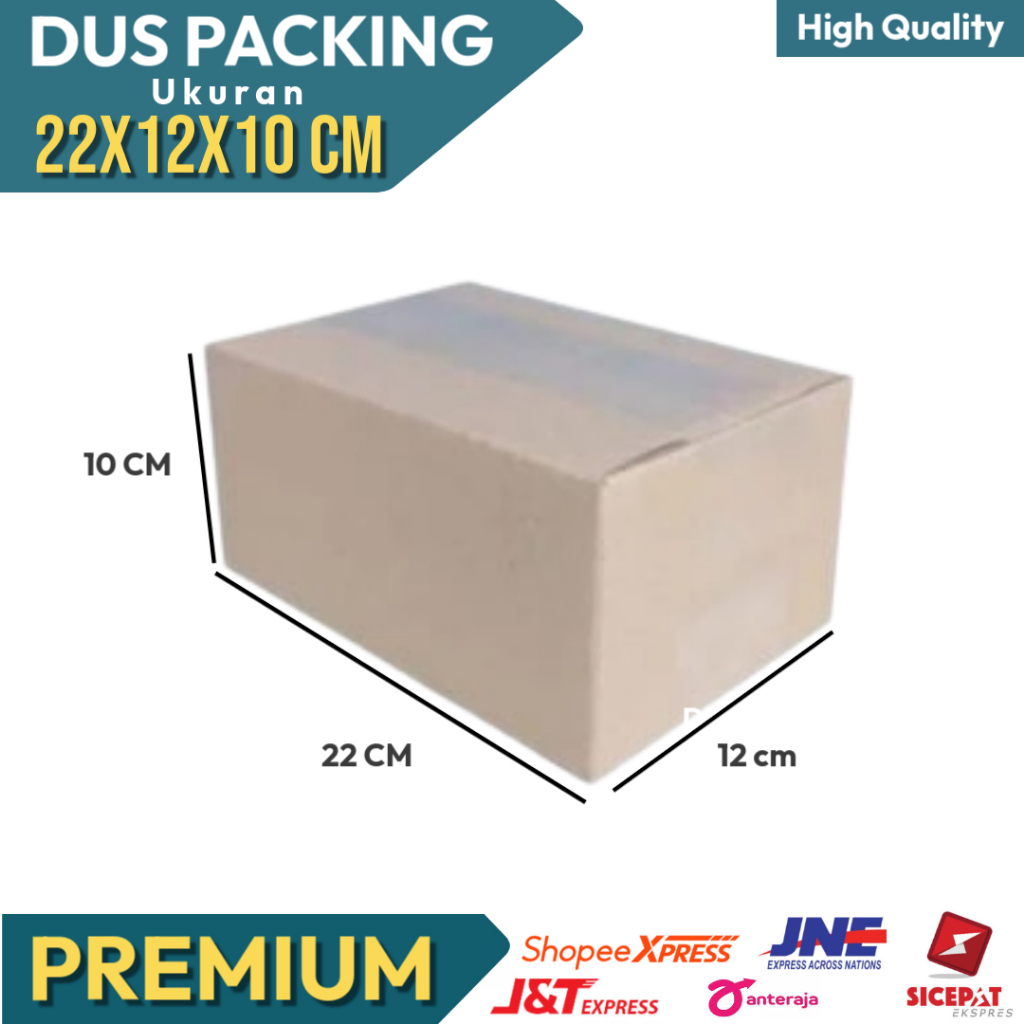 

BOX PACKING KARDUS BAHAN DUPLEX UKURAN 22x12x10 CM