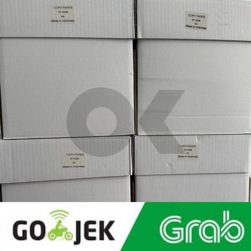 

Kertas HVS A4 Copy Paper 67gr (PER DUS) *KHUSUS PENGIRIMAN INSTANT*