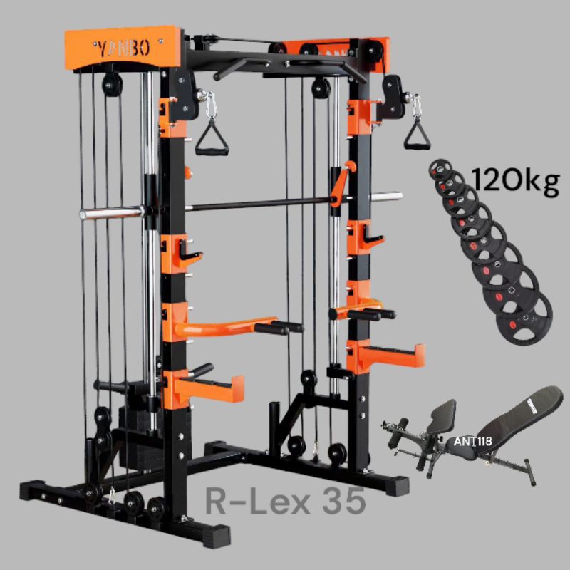 READY DISPLAY-BEKAS TRAINING R-Lex 35 Yanbo / R-Lex 02 / R-Lex 01 Smith Machine Multifungsi Trainer 