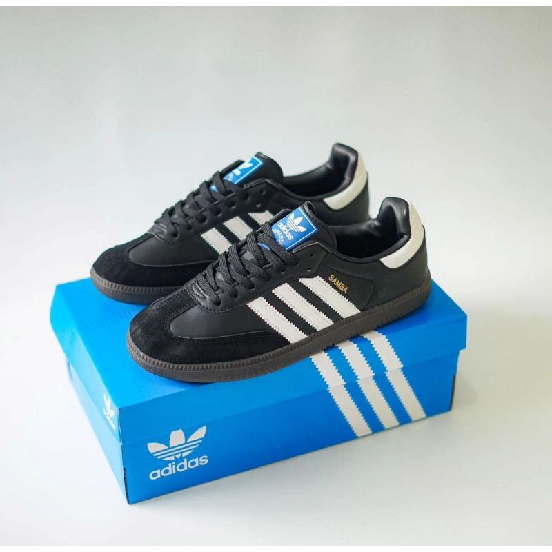 ADIDAS SAMBA BLACK - WHITE PREMIUM CASUAL