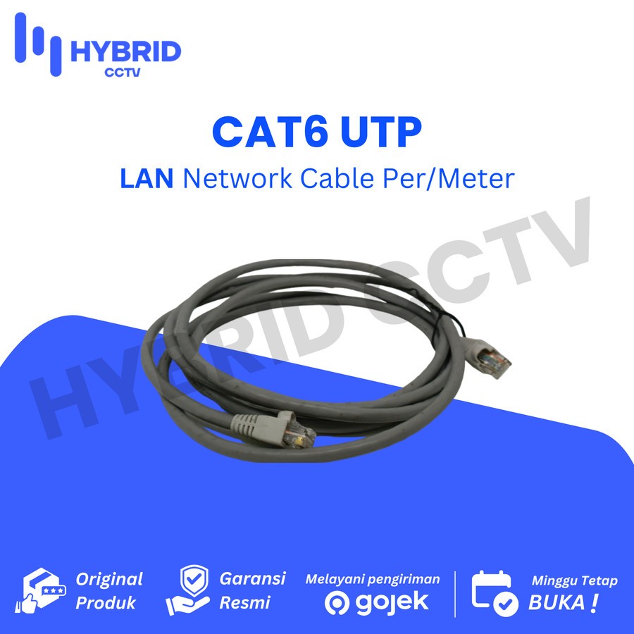Kabel CCTV Lan UTP Cat6 Per/Meter