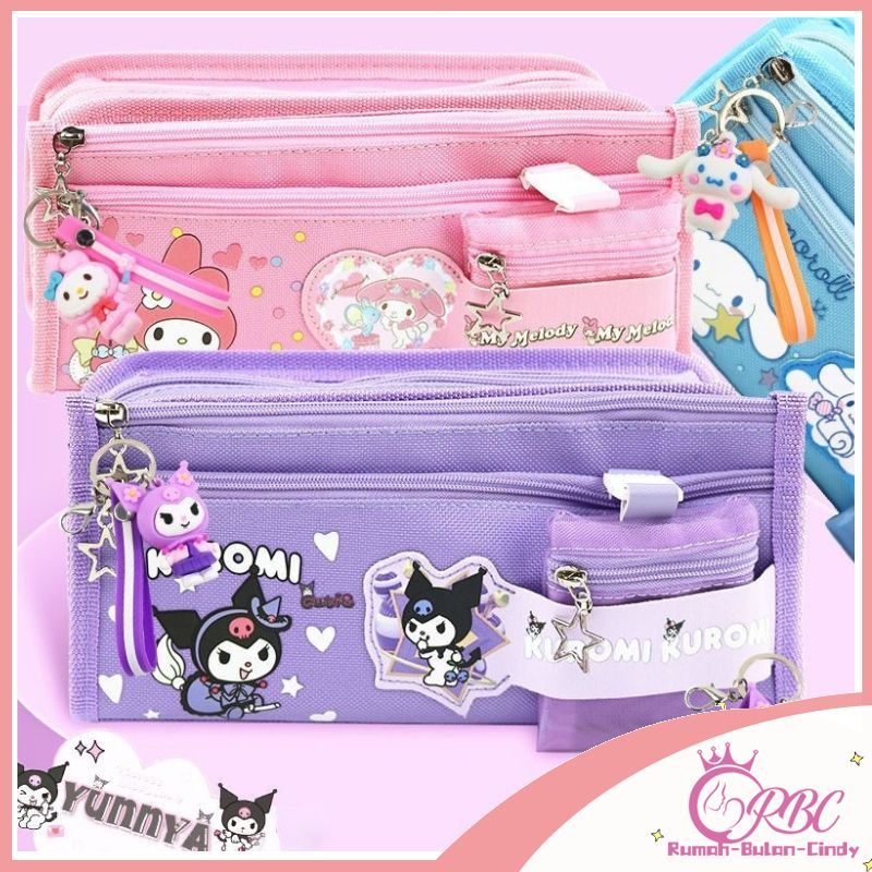 

【Penjual Lokal】Kuromi Tempat Pensil Kapasitas Besar Multifungsi Untuk Sekolah