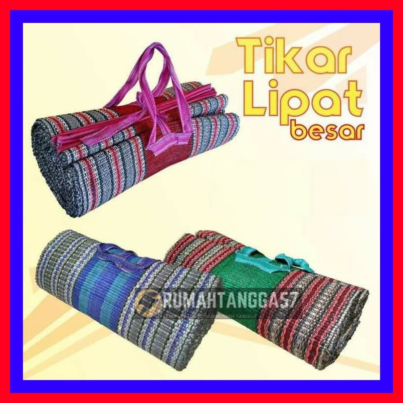 TIKAR LIPAT / KARPET HAJATAN KLOSO SERBAGUNA / TIKAR PIKNIK JUMBO / KARPET GULUNG / TIKAR LIPAT HAJA