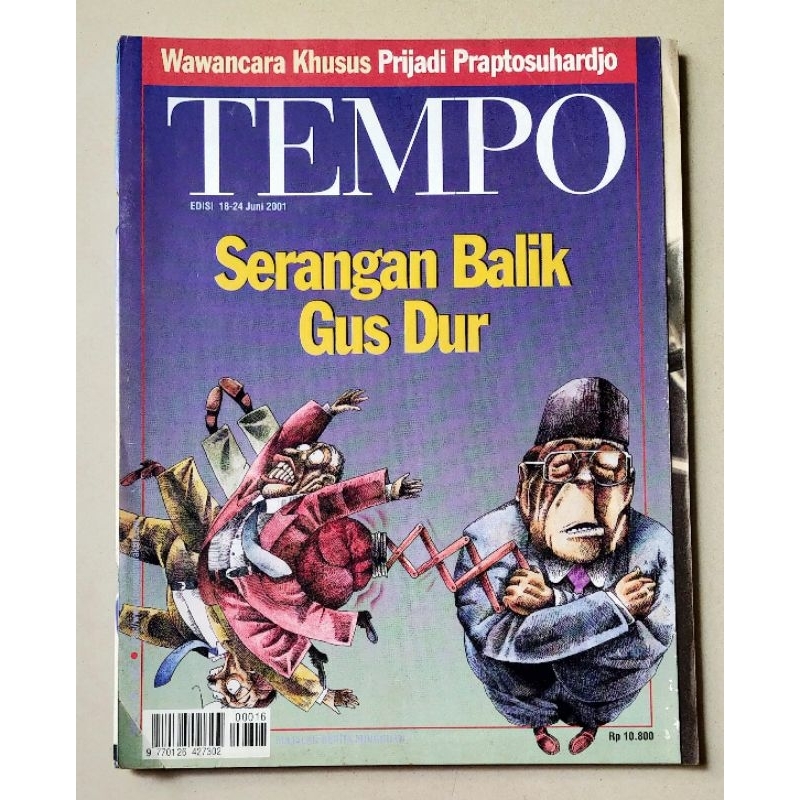 Majalah Tempo 18 Juni 2001 : Serangan Balik Gus Dur - Selingan Tempo : Klenik Dalam Kemasan Modern