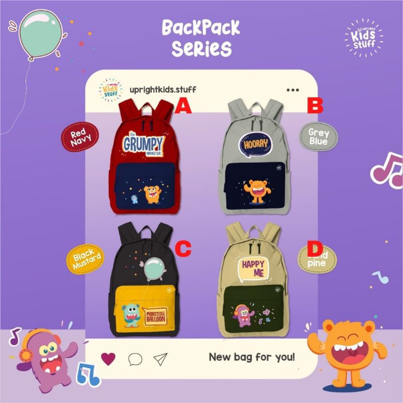 PROMOTAS SEKOLAH BACKPACK UPRIGHT/TAS RANSEL ANAK