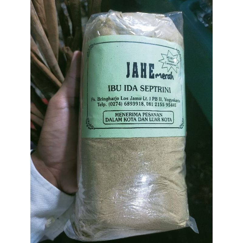 

Bubuk jahe original / jahe merah / 500 gr / bubuk jahe murni berkualitas