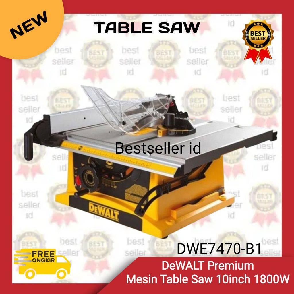 DeWALT DWE7470 Mesin Table Saw 10" | Mesin Gergaji Meja Listrik 10 inch