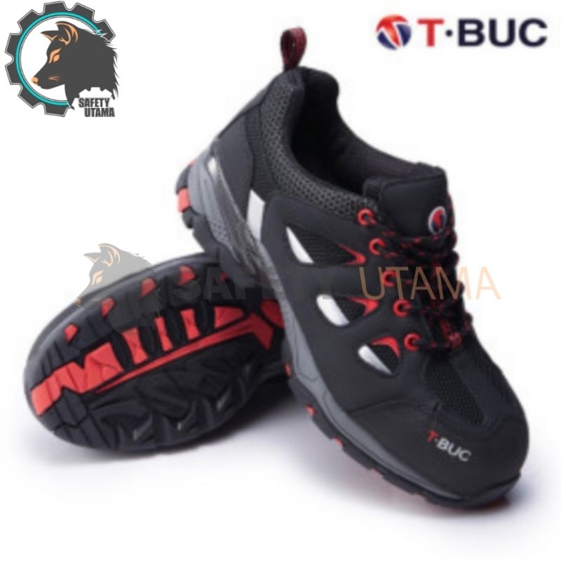 Sepatu Safety shoes T-Buc Tb406 Black Original BNIB Export Standard S1P