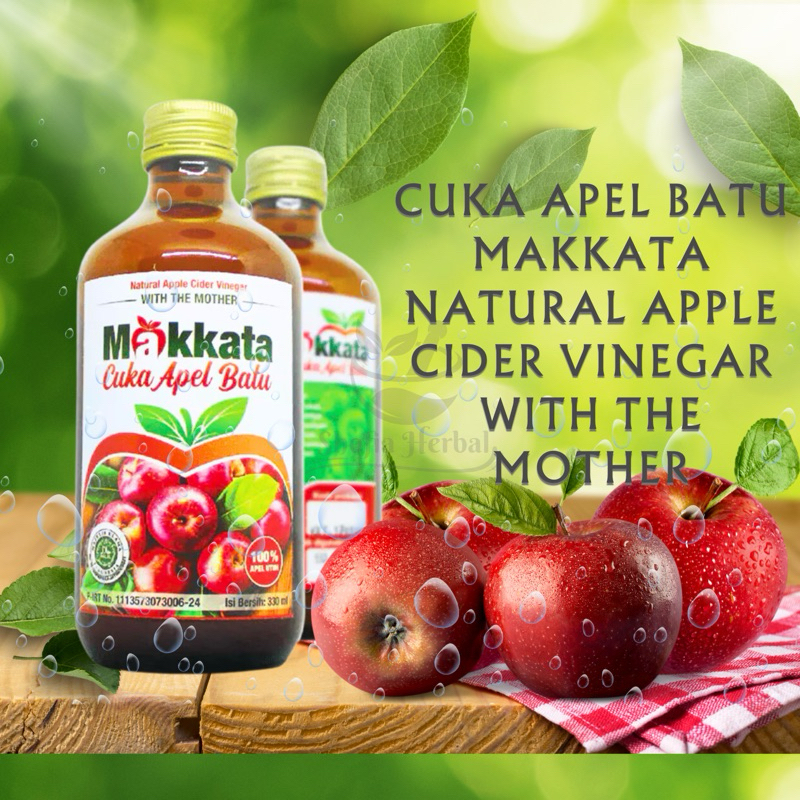 

MAKKATA Cuka Apel Batu Malang Original Natural Apple Cider Vinegar With The Mother