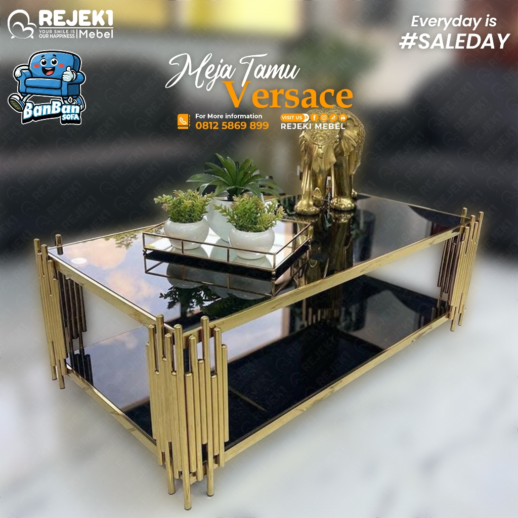 Meja Tamu Versace