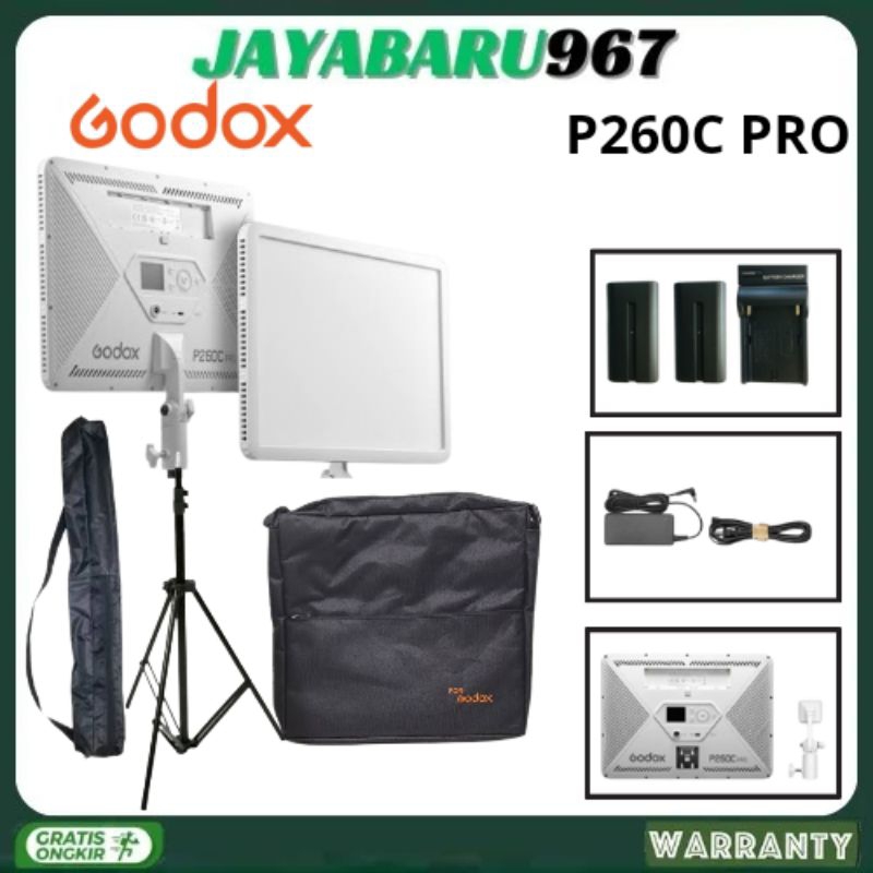 GODOX P260C PRO, GODOX P260CPRO, GODOX P260 C PRO, GODOX P260 PRO LAMPU LED LIGHTING