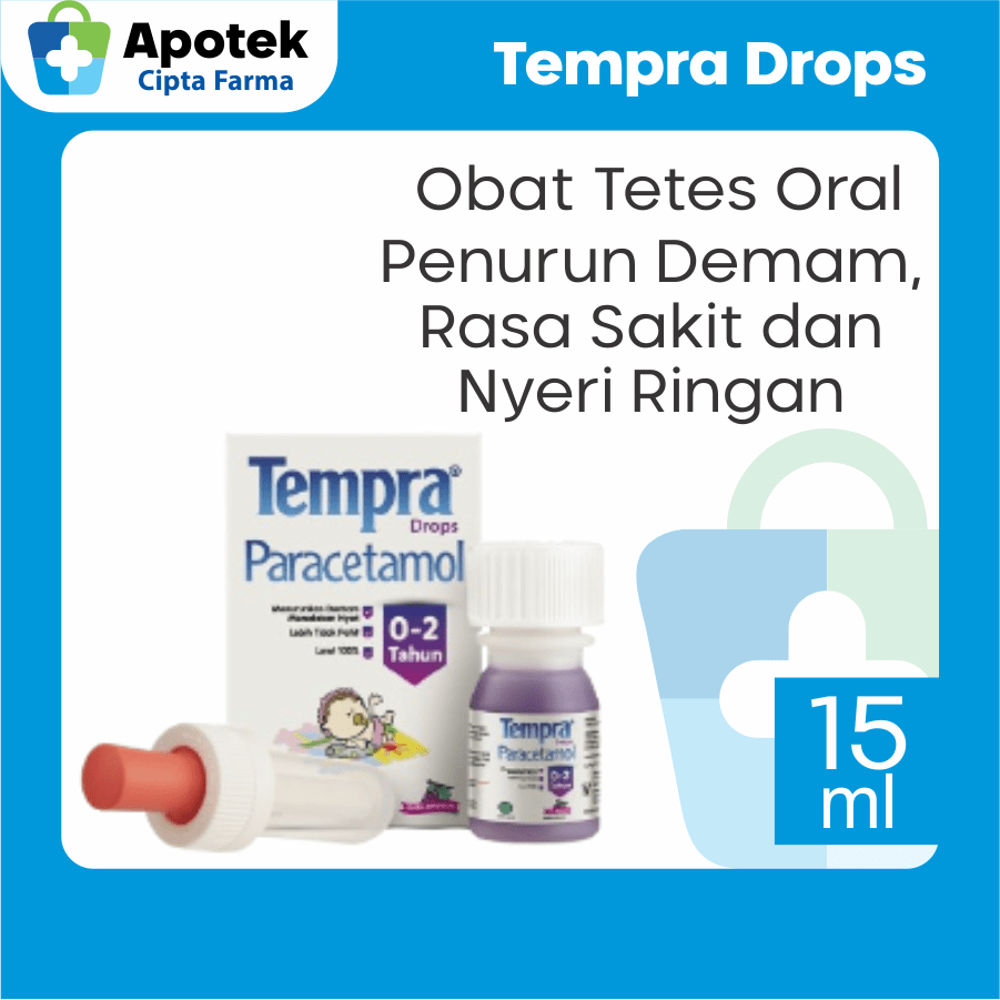 Tempra Drops Bayi 0-2 Tahun Parasetamol Paracetamol Drops Bayi Obat Tetes Oral Demam Penurun Panas P
