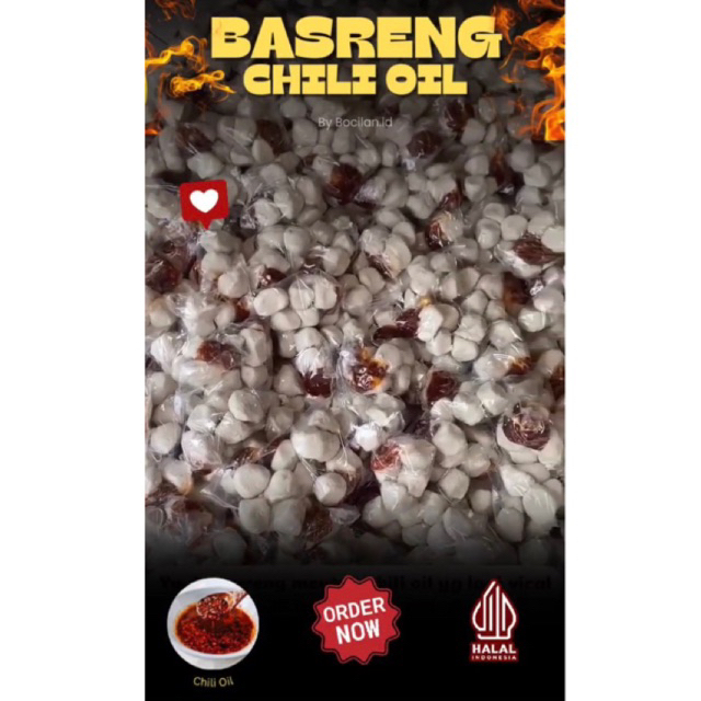 

Basreng mentah chili oil viral isi 5
