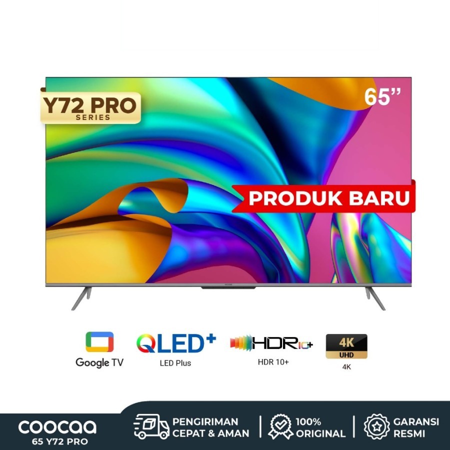 TV Coocaa 65 Inch LED 65Y72 PRO (4K UHD - Google TV)